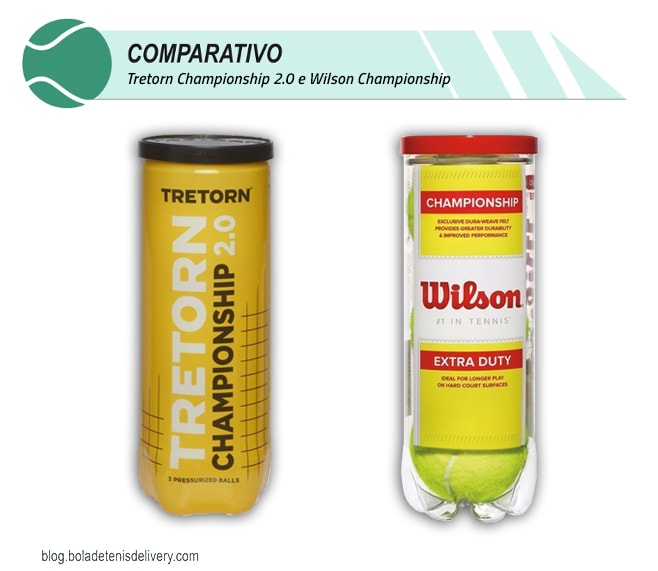 comparativo entre tretorn championship 2.0 e wilson championship