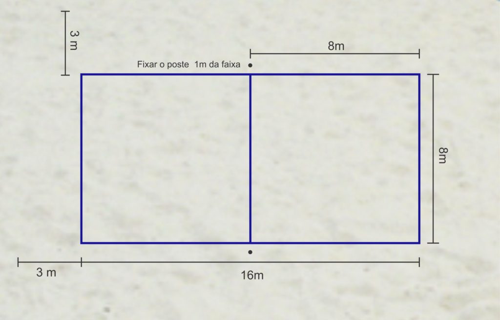 Dimensões Quadra