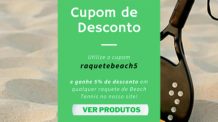 cupom de desconto raquete beach tennis