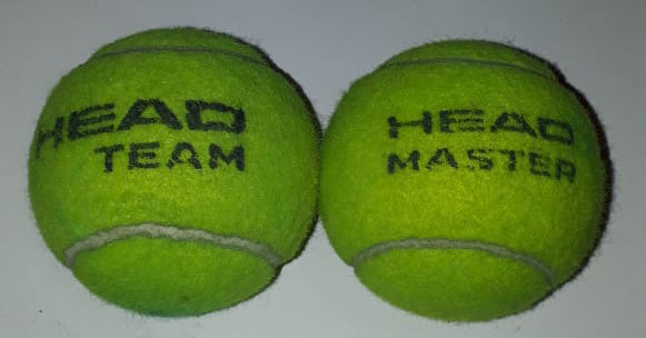 Comparativo do desgaste das bolas Head Master e Head Team